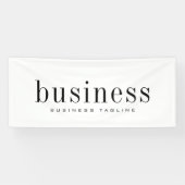 ミニマルモダンスエレガントシンプルのビジネス名 横断幕 (横)