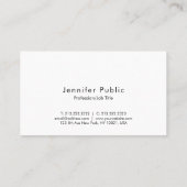 ミニマルモダンスエレガントシンプルプロフェッショナルトップ 名刺 (裏面)