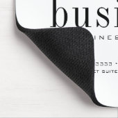 ミニマルモダンスエレガントビジネス名ロゴ マウスパッド (コーナー)