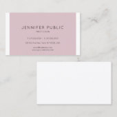 ミニマルモダンスエレガントプレーンプロフェッショナル 名刺 (正面/裏面)