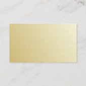 ミニマルモダンスエレガントプロフェッショナル金ゴールドラグジュアリー 名刺 (裏面)