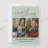 ミニマルモダンスカスタム名台本フォト シーズンカード (正面)