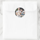 ミニマルモダンスカスタム文字ハヌカー ラウンドシール (バッグ)