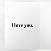 ミニマルモダンスカスタム的な結婚提案 三つ折りカード (内部最初)