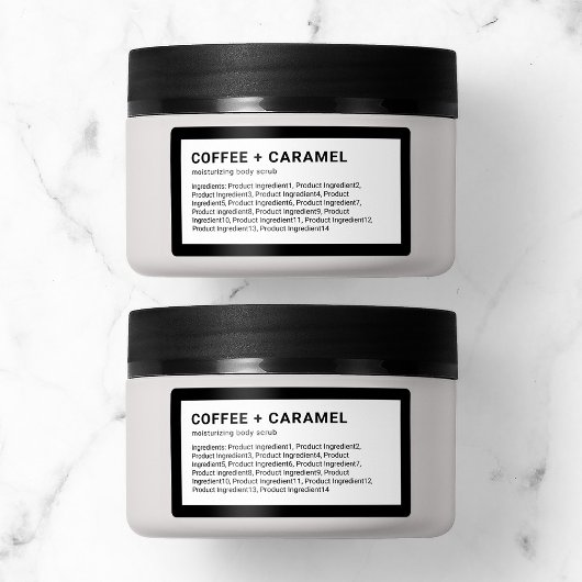 ミニマルモダンスカスタム色成分リスト ラベル