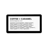 ミニマルモダンスカスタム色成分リスト ラベル (正面)