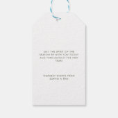 ミニマルモダンスカンジシンプルクリスマスツリー ギフトタグ (裏面)