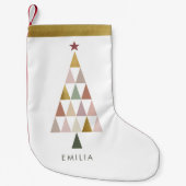 ミニマルモダンスカンジシンプルクリスマスツリー スモールクリスマスストッキング (正面)