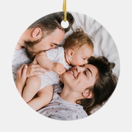 ミニマルモダンスカンジシンプルクリスマスツリー セラミックオーナメント (裏面)