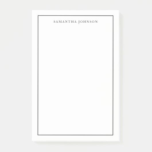 ミニマルモダンスクラシックのブ縁どラック ポストイット (正面)