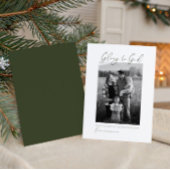 ミニマルモダンスクリプト写真クリスチャン シーズンカード