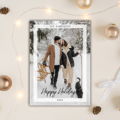 ミニマルモダンスシンプルクリスマス 招待状