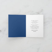 ミニマルモダンスシンプルスクエア写真卒業 サンキューカード (内部)