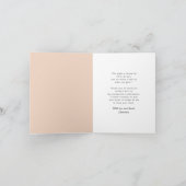 ミニマルモダンスシンプルスクエア写真卒業 サンキューカード (内部)