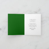 ミニマルモダンスシンプルスクエア写真卒業 サンキューカード (内部)