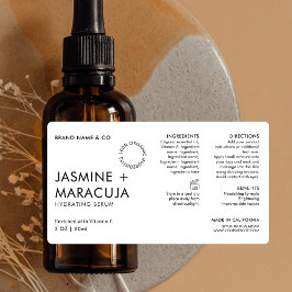 ミニマルモダンスシンプルスポイトボトル ラベル