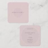 ミニマルモダンスシンプルテンプレートプロフェッショナル スクエア名刺 (正面/裏面)