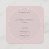 ミニマルモダンスシンプルテンプレートプロフェッショナル スクエア名刺 (裏面)