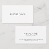 ミニマルモダンスシンプルテンプレートプロフェッショナル 名刺 (正面/裏面)