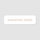 ミニマルモダンスシンプル名タグ 名札 (正面)