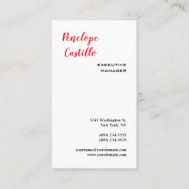 ミニマルモダンスシンプル平手書き 名刺