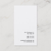 ミニマルモダンスシンプル平手書き 名刺 (裏面)