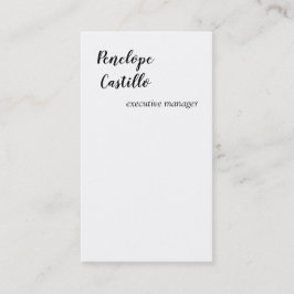 ミニマルモダンスシンプル平手書き 名刺