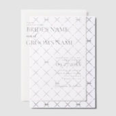 ミニマルモダンスシンプル結婚のオーバーレイ ベラム紙招待状 (オフセット (招待状))