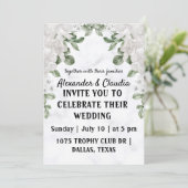 ミニマルモダンスシンプル結婚式招待状 招待状 (スタンド正面)