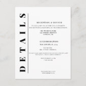 ミニマルモダンスシンプル詳細 エンクロージャーカード (正面)