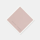 ミニマルモダンスシンプル赤面の名結婚前 スタンダードカクテルナプキン (角)