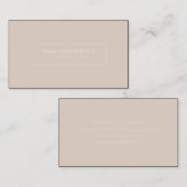 ミニマルモダンスシンプル赤面ピンク 名刺 (正面/裏面)