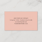 ミニマルモダンスシンプル・ビジネス・カード 名刺 (裏面)