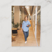 ミニマルモダンスシンプル・ビジネス・ロゴ写真 名刺 (正面)