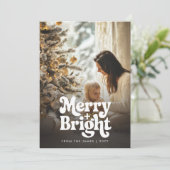 ミニマルモダンススタイリッシュクリスマス家族の写真 シーズンカード (スタンド正面)