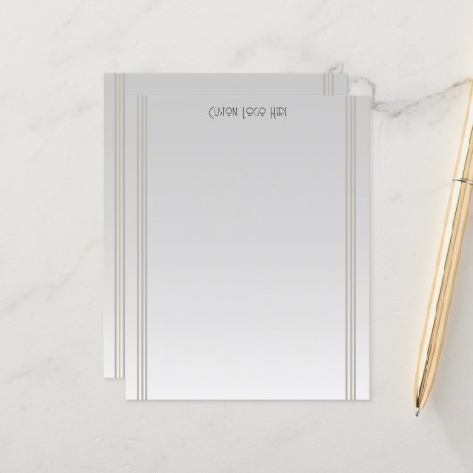 ミニマルモダンスストライプグレー勾配 (正面/裏面インサイチュ)