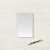 ミニマルモダンスストライプグレー勾配 ポストイット (デスク上)