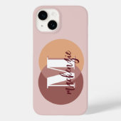 ミニマルモダンスタイリッシュイニシャルモノグラム Case-Mate iPhoneケース (裏面)