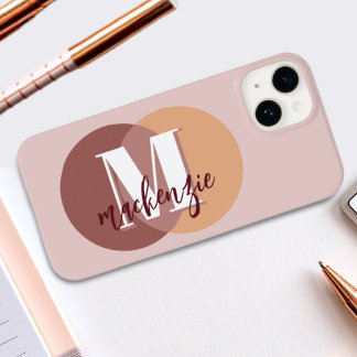 ミニマルモダンスタイリッシュイニシャルモノグラム Case-Mate iPhone 14ケース