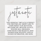 ミニマルモダンスタイリッシュシンプル エンクロージャーカード (正面)