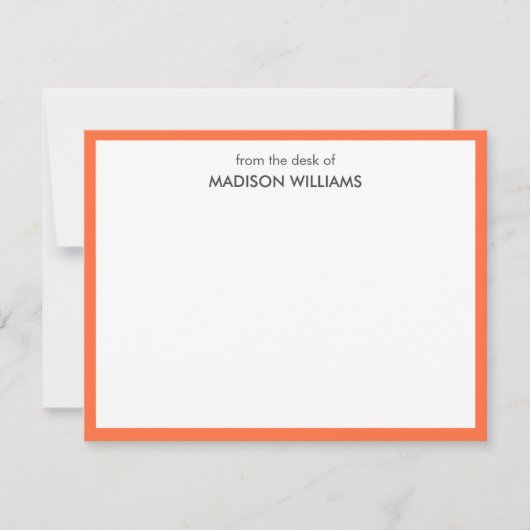 ミニマルモダンスタイリッシュトレンディー ノートカード (正面)