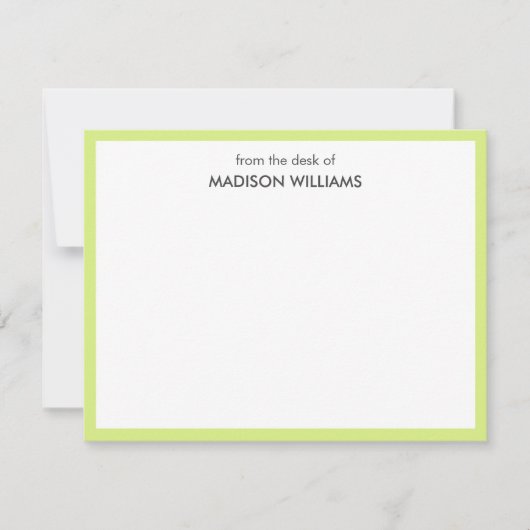 ミニマルモダンスタイリッシュトレンディー ノートカード (正面)