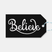 ミニマルモダンスタイリッシュパーソナライズされたクリスマス ギフトタグ (正面(横))