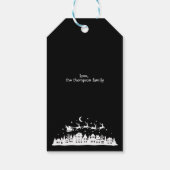 ミニマルモダンスタイリッシュパーソナライズされたクリスマス ギフトタグ (裏面)