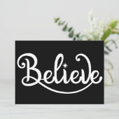 ミニマルモダンスタイリッシュパーソナライズされたクリスマス シーズンカード (スタンド正面)