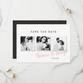 ミニマルモダンスタイリッシュ数々の写真結婚 セーブザデート