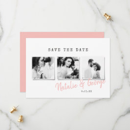 ミニマルモダンスタイリッシュ数々の写真結婚 セーブザデート