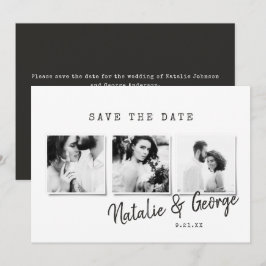 ミニマルモダンスタイリッシュ数々の写真結婚 セーブザデート