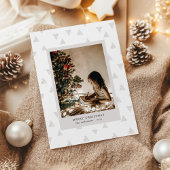 ミニマルモダンスデコのクリスマスツリー写真 シーズンカード