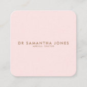 ミニマルモダンスドクタープロフェッショナルピンク エンクロージャーカード (正面)